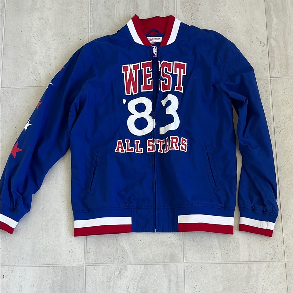 Mitchell n Ess Blue 'West 83 All Stars' Jacket